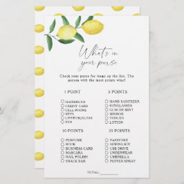 Citrus lemon - Vad är det i ditt purse-spel?