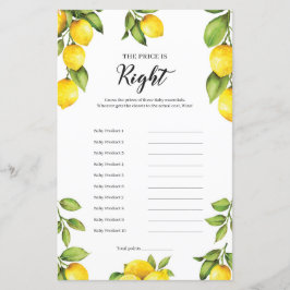 Citrus Lemons Pris är Höger Baby Game