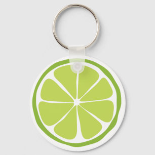 Citrus limefrukt Keychain för sommar Nyckelring