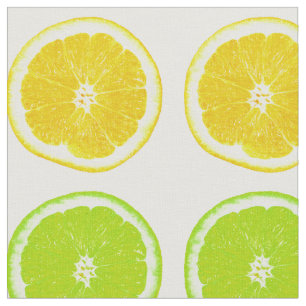 Citrus limefrukt, orangen och citronpolkaen tyg