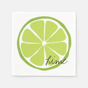 Citrus limefruktPappersservett för sommar Pappersservett