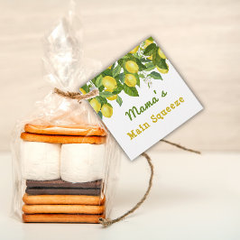 Citrus Main Squeeze Sötnos Lemon Baby Shower Gåvor Etiketter