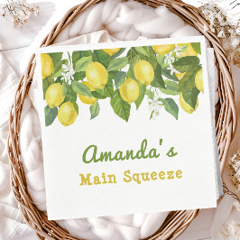 Citrus Main Squeeze Sötnos Lemon Baby Shower Pappersservett