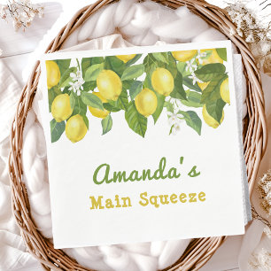 Citrus Main Squeeze Sötnos Lemon Baby Shower Pappersservett