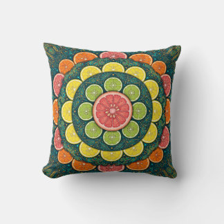 Citrus Mandala Medaljong Kudd Kudde