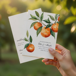 Citrus Medelhavet Apelsin Inbjudningar
