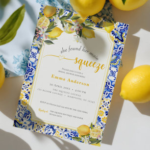 Citrus Medelhavet Huvudsaklig Bröllopsfest In Inbjudningar