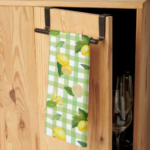Citrus Medelhavet Picknick Mönster Kökshandduk