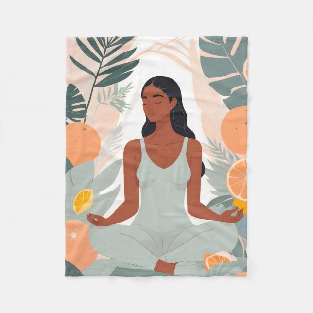 Citrus Meditation Fleecefilt (Framsidan)