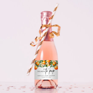 Citrus Mini Sparkling Vin Labels Redo till Pop