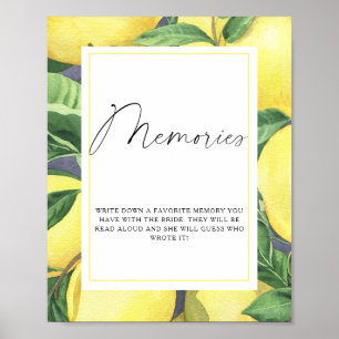 Citrus - minnen med bruden poster