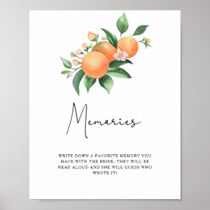 Citrus - minnen med bruden poster