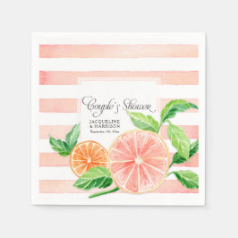 Citrus Modern Rosa Grapefruit-Orange Pappersservett