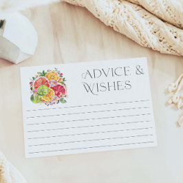 Citrus Möhippa Advice och Önskemål Card Inbjudningar