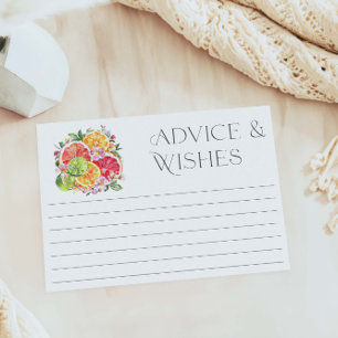 Citrus Möhippa Advice och Önskemål Card Inbjudningar