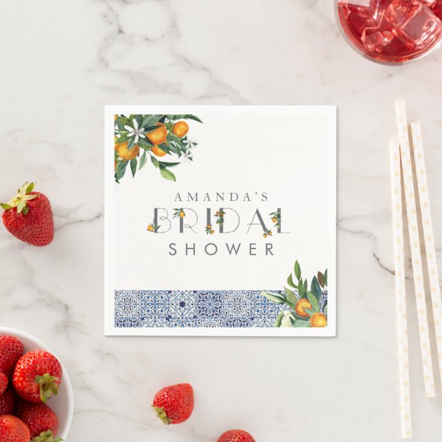 Citrus Möhippa anpassningsbar Napkins Pappersservett (Insitu)