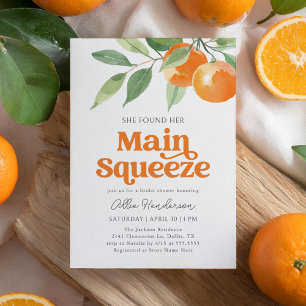 Citrus-Möhippa för huvudsaklig Orange Inbjudningar