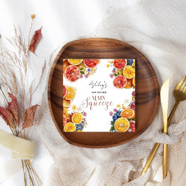 Citrus-Möhippa för huvudsaksundersökning Pappersservett