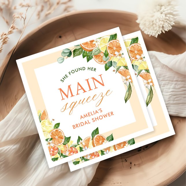 Citrus-Möhippa för huvudsaksundersökning Pappersservett (Skapare uppladdad)