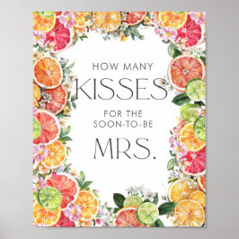 Citrus Möhippa hur många kisses Poster