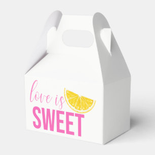 Citrus Möhippa Lemon Rosa Bröllop Presentaskar