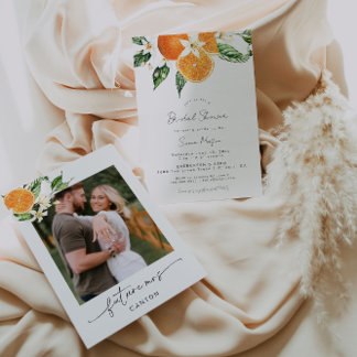 Citrus Möhippa Photo Inbjudningar