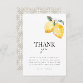 Citrus-Möhippan Lemon Blommigt & Italy Tile Citrus Tack Kort