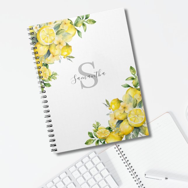 Citrus Monogram Anteckningsbok (Skapare uppladdad)