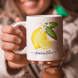 Citrus Monogram Kaffemugg