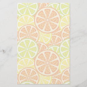 Citrus Mönster 2 Brevpapper