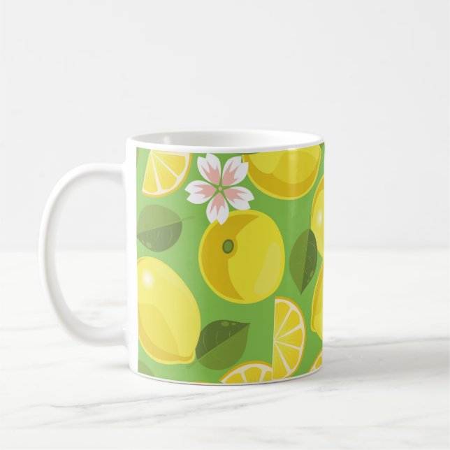 Citrus Mönster Delight Kaffemugg (Vänster)