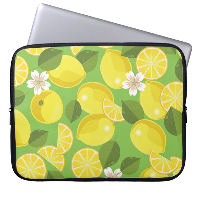 Citrus Mönster Delight Laptop Fodral (Framsidan)