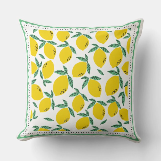 Citrus Mönster Kudde (Framsida)