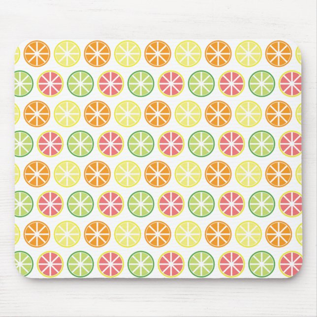Citrus Mönster Mousepad Musmatta (Framsidan)