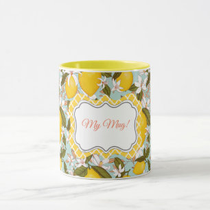 Citrus Mönster Mugg