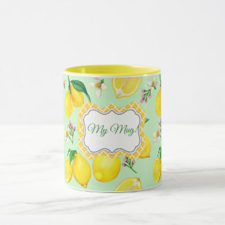 Citrus Mönster Mugg