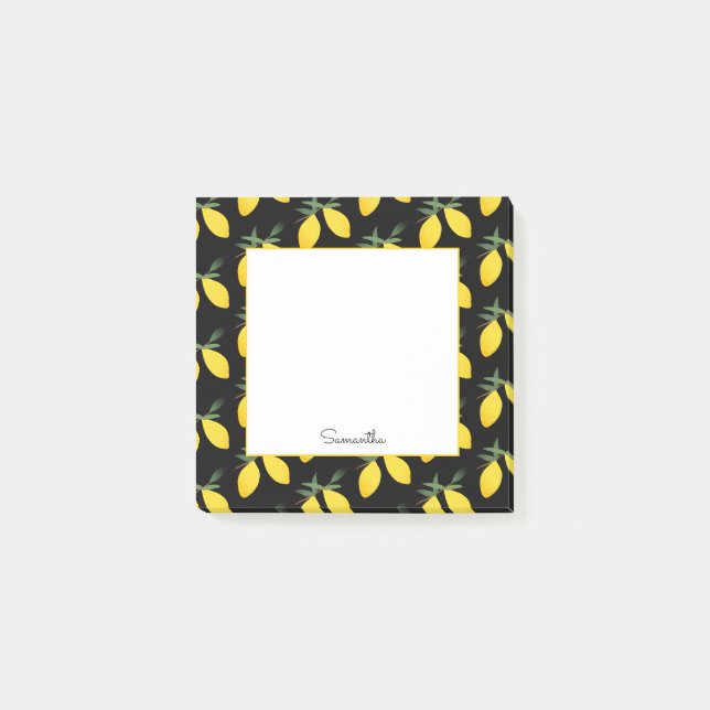 Citrus Mönster Post-it Block (Framsida)
