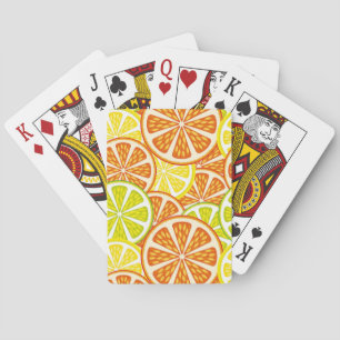 Citrus mönster spel kort