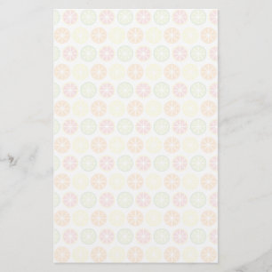 Citrus Mönster Stationery Brevpapper