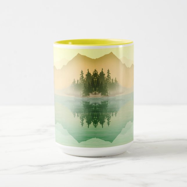 Citrus Mountains Forest Landscape Mugg (Center)