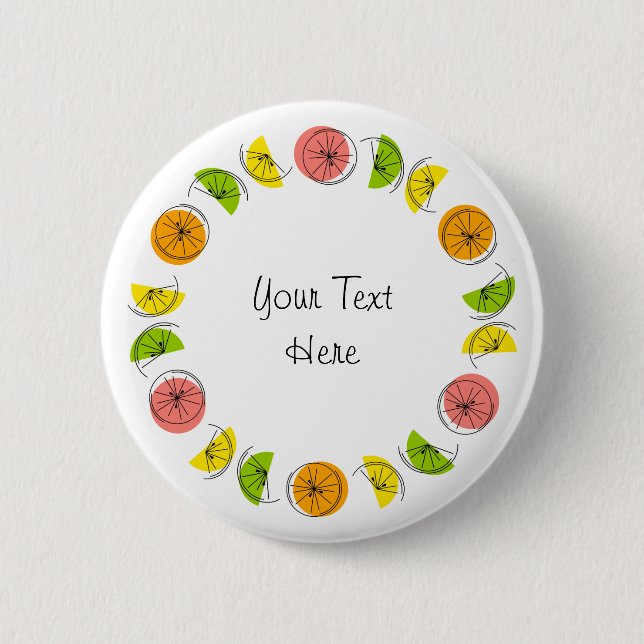 Citrus Multi Circle Text-knapp runt Knapp (Framsida)