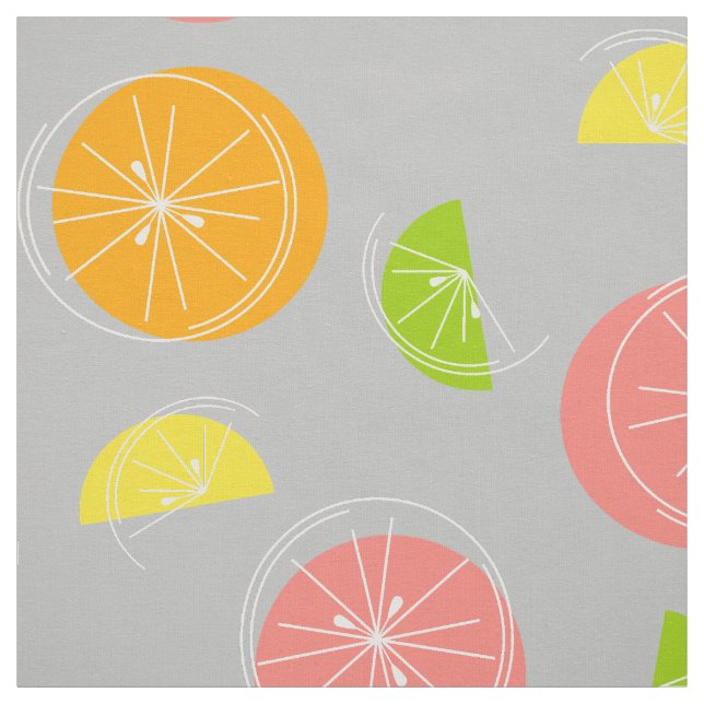 Citrus Multi grått Tyg (Provkarta)
