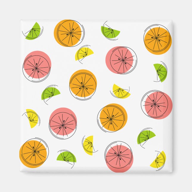 Citrus Multi magnet-kvadrat Magnet (Framsidan)