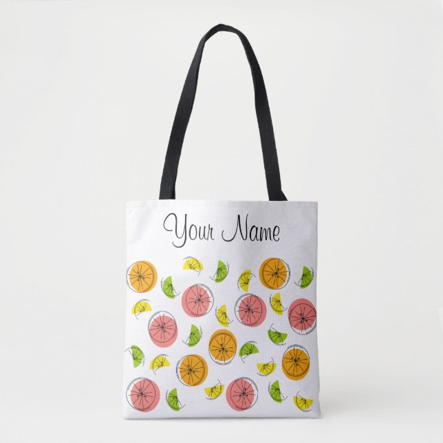 Citrus Multi Namn över hela tiden Tygkasse (Framsida)