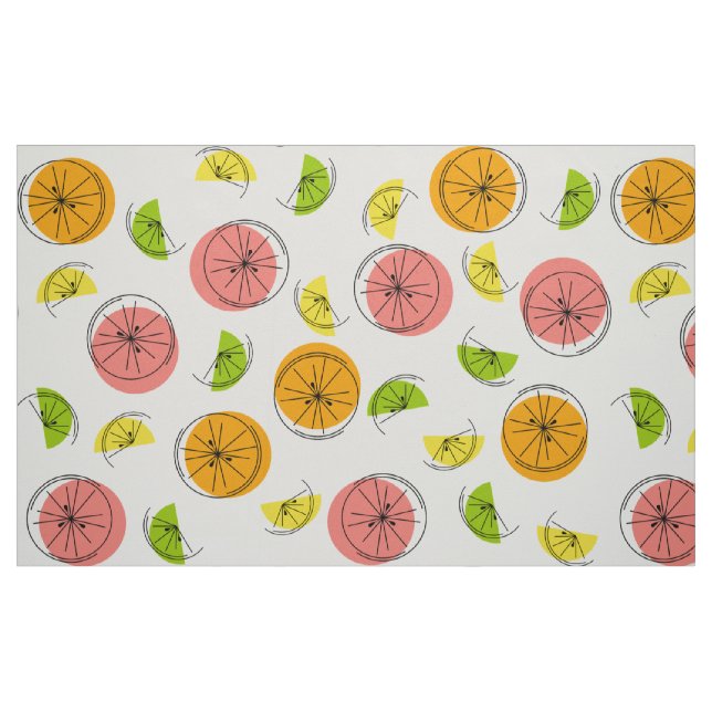 Citrus Multi-utskrift Tyg (Fat Quarter)