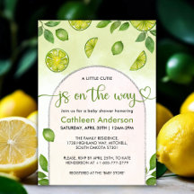 Citrus Neutral Baby Shower, färsk limpa