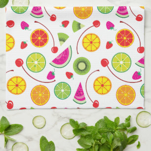 Citrus och bär kökshandduk