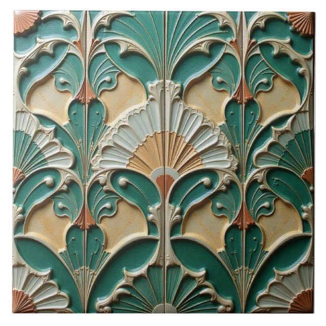 Citrus och Klöver Fanfare Kakelplatta (Framsidan)