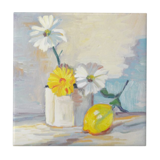 Citrus och linne kakelplatta (Framsidan)