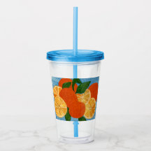 Citrus Orange Artistic Tumbler